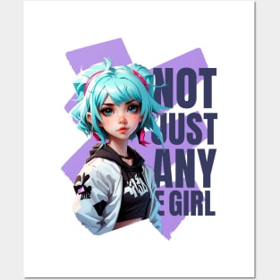 NOT JUST ANY E GIRL Posters and Art